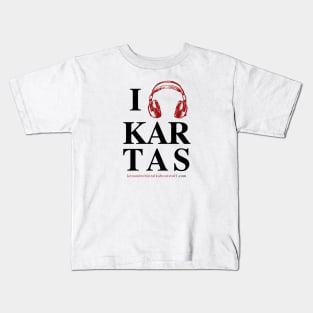 I (Headphones) KARTAS Kids T-Shirt